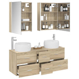 Set di mobili per il bagno 5 pcs Rovere Sonoma