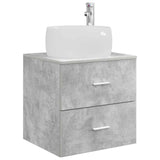 Set di mobili per il bagno 5 pcs Grigio Cemento