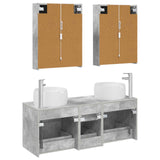 Set di mobili per il bagno 5 pcs Grigio Cemento