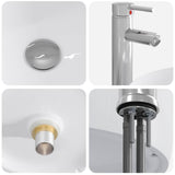 Set di mobili per il bagno 5 pcs Legno antico