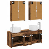 Set di mobili per il bagno 5 pcs Legno antico