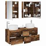 Set di mobili per il bagno 5 pcs Legno antico