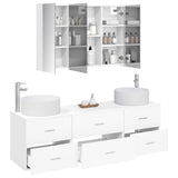 Set di mobili per il bagno 4 pcs Bianco