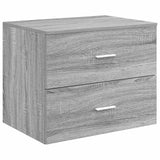 Set di mobili per il bagno 4 pcs Sonoma grigio