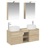 Set di mobili per il bagno 5 pcs Rovere Sonoma