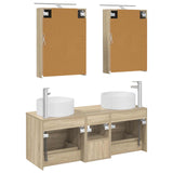 Set di mobili per il bagno 5 pcs Rovere Sonoma