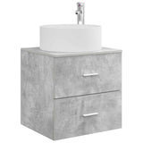 Set di mobili per il bagno 5 pcs Grigio Cemento