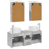 Set di mobili per il bagno 5 pcs Grigio Cemento