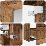 Set di mobili per il bagno 5 pcs Legno antico
