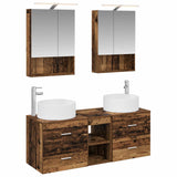 Set di mobili per il bagno 5 pcs Legno antico