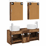 Set di mobili per il bagno 5 pcs Legno antico