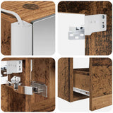 Set di mobili per il bagno 5 pcs Legno antico
