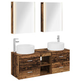 Set di mobili per il bagno 5 pcs Legno antico