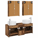 Set di mobili per il bagno 5 pcs Legno antico
