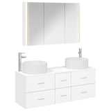 Set di mobili per il bagno 4 pcs Bianco