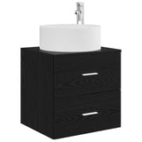 Set di mobili per il bagno 4 pcs Rovere Nero