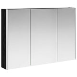 Set di mobili per il bagno 4 pcs Rovere Nero