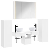 Set di mobili per il bagno 6 pcs Bianco