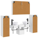 Set di mobili per il bagno 6 pcs Bianco