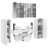 Set di mobili per il bagno 6 pcs Bianco