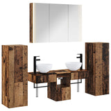 Set di mobili per il bagno 6 pcs Legno antico