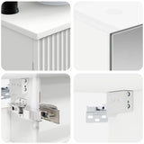 Set di mobili per il bagno 6 pcs Bianco