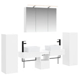 Set di mobili per il bagno 6 pcs Bianco