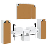 Set di mobili per il bagno 6 pcs Bianco