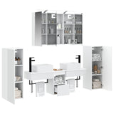 Set di mobili per il bagno 6 pcs Bianco