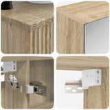 Set di mobili per il bagno 6 pcs Rovere Sonoma