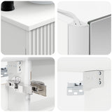 Set di mobili per il bagno 6 pcs Bianco