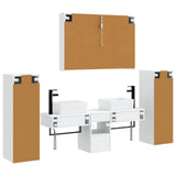 Set di mobili per il bagno 6 pcs Bianco