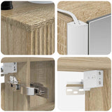 Set di mobili per il bagno 6 pcs Rovere Sonoma
