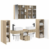 Set di mobili per il bagno 6 pcs Rovere Sonoma
