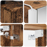 Set di mobili per il bagno 6 pcs Legno antico