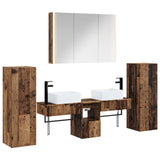 Set di mobili per il bagno 6 pcs Legno antico