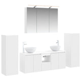 Set di mobili per il bagno 6 pcs Bianco