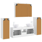 Set di mobili per il bagno 6 pcs Bianco