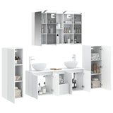 Set di mobili per il bagno 6 pcs Bianco
