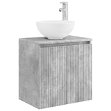 Set di mobili per il bagno 6 pcs Grigio Cemento