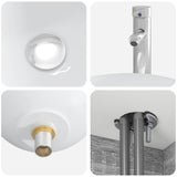 Set di mobili per il bagno 6 pcs Sonoma grigio