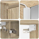Set di mobili per il bagno 6 pcs Rovere Sonoma