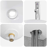 Set di mobili per il bagno 6 pcs Grigio Cemento