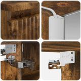 Set di mobili per il bagno 6 pcs Rovere Fumo