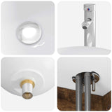 Set di mobili per il bagno 6 pcs Rovere Fumo