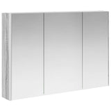 Set di mobili per il bagno 6 pcs Sonoma grigio