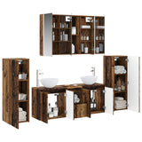 Set di mobili per il bagno 6 pcs Legno antico