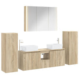 Set di mobili per il bagno 6 pcs Rovere Sonoma