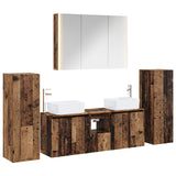 Set di mobili per il bagno 6 pcs Legno antico