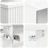 Set di mobili per il bagno 6 pcs Bianco